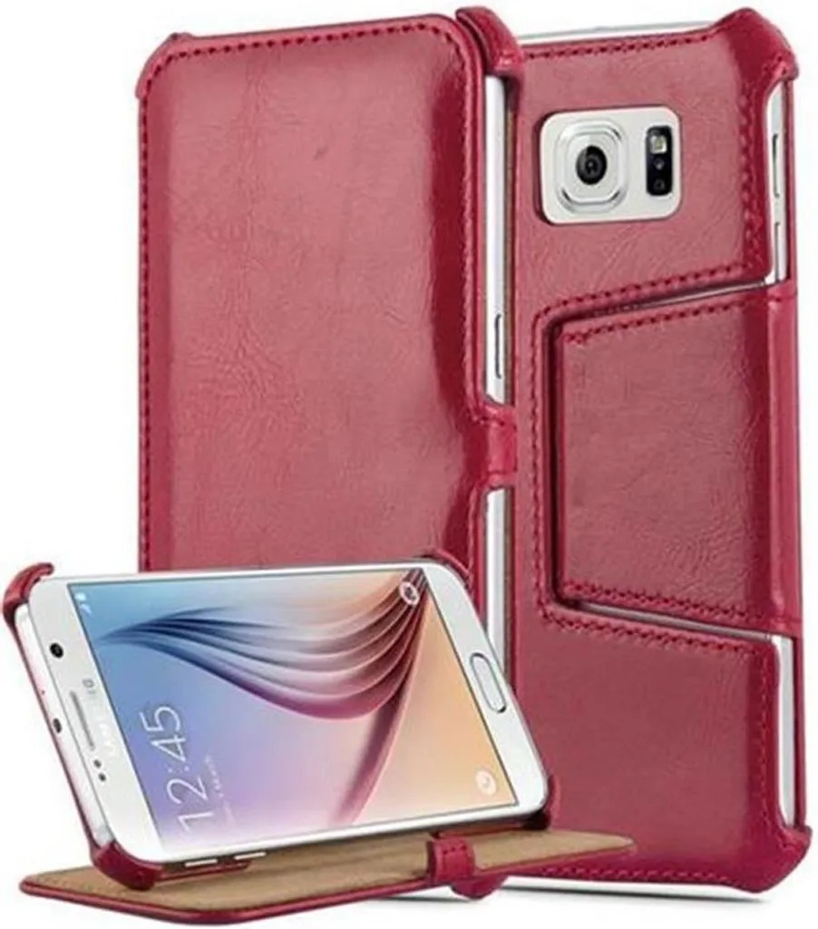 Cadorabo Custodia Samsung Galaxy S6 Rosso - Cover Protettiva Antiurto