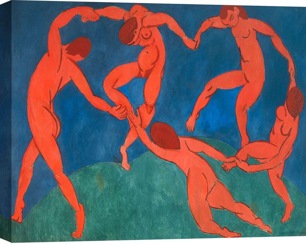 Kunstdruck auf Leinwand Henri Matisse, Der Tanz I - 120x90 cm