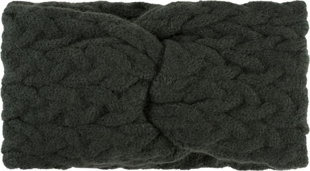 styleBREAKER Damen Strick Stirnband mit Zopfmuster und Twist Knoten, warmes Winter Haarband, Headband, gestrickt 04026044