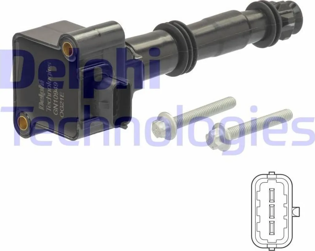 DELPHI GN10949-12B1 Bobina di accensione OE 90660210101 compatibile con 911, Boxster, Cayenne, Cayman