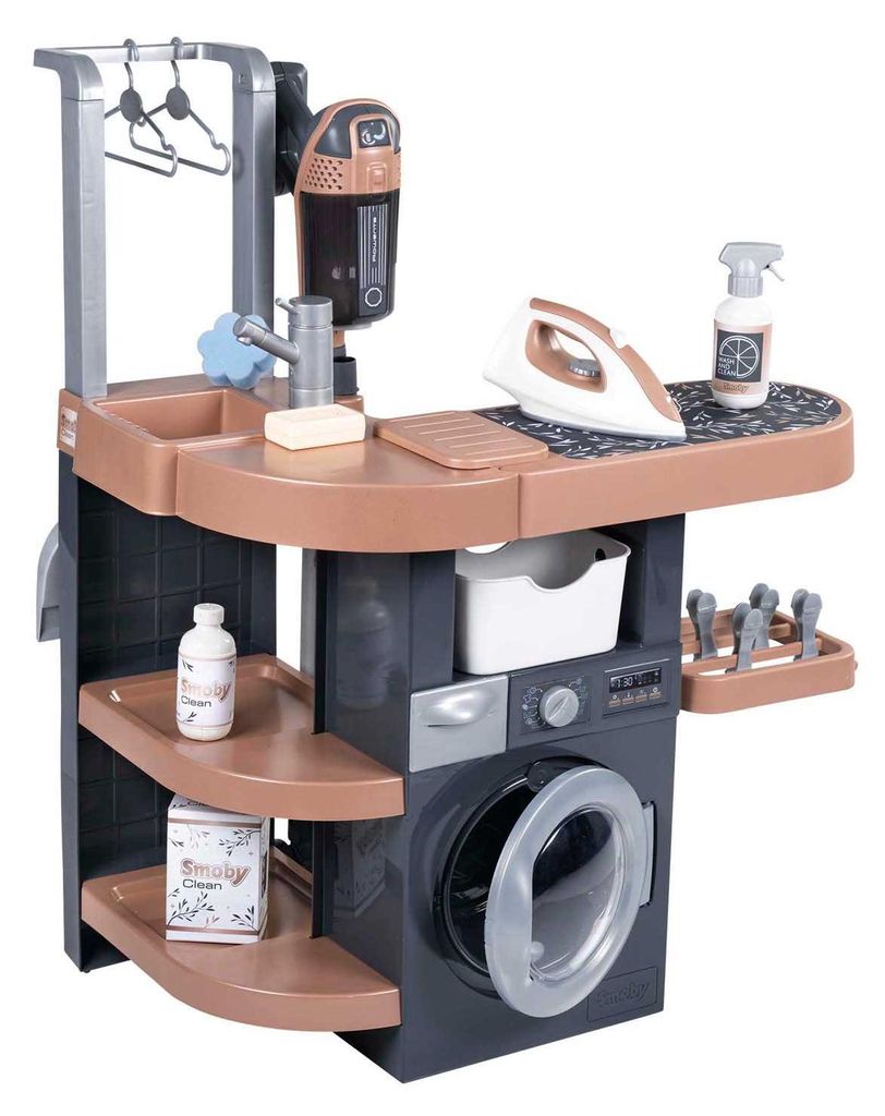 Smoby - Rowenta Haushalts-Set Waschküche - Spielwäscheraum Produktbild 