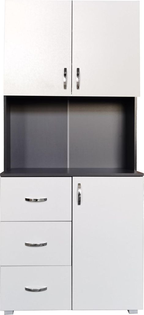 Küchenbuffet Blanca 180x80x40 cm mit Regalfächern und Produktbild 