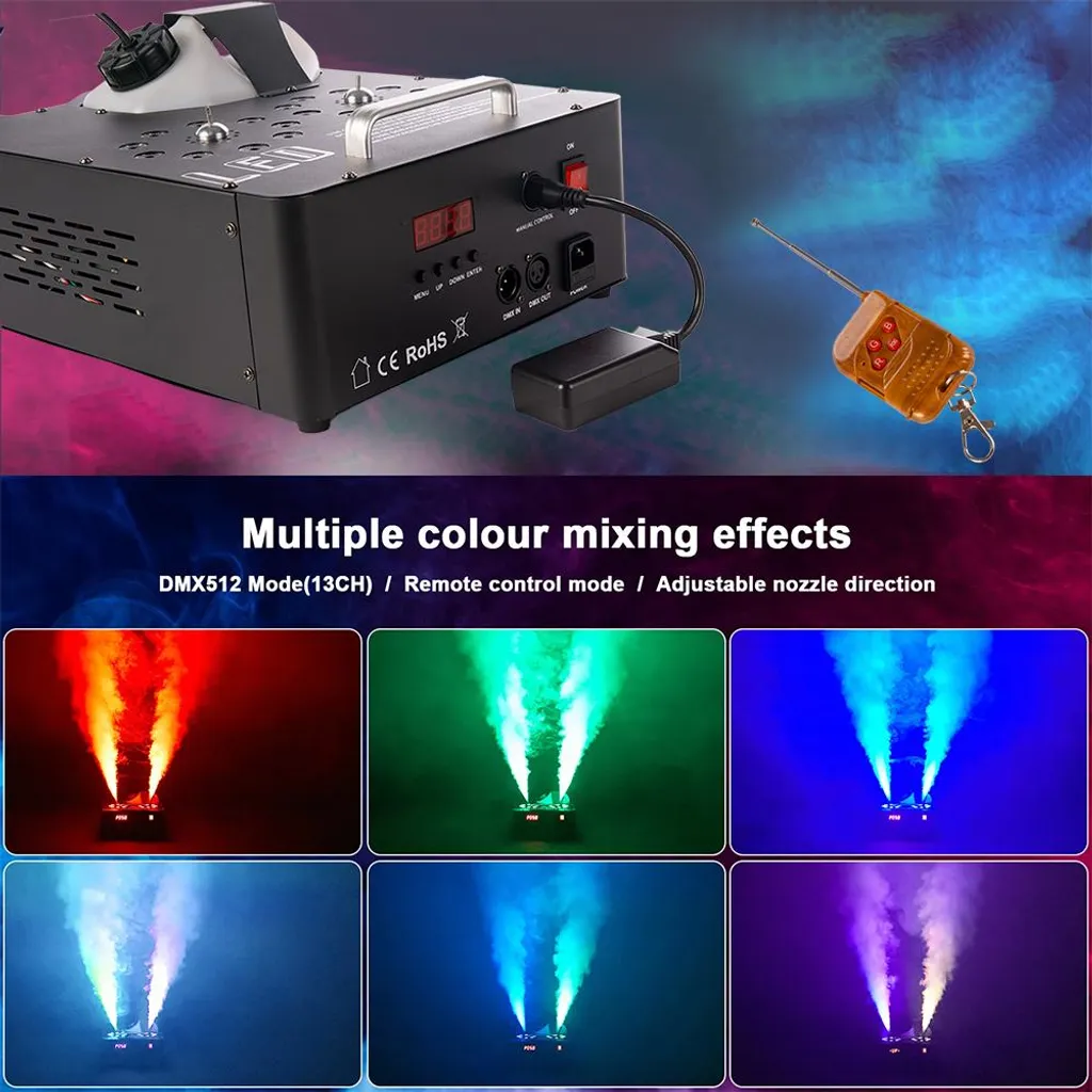 Machine à fumée DMX 2000W : finie la fumée faible dans vos soirées