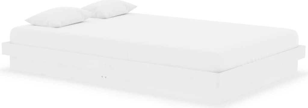 Massivholzbett Weiß 120x190 cm