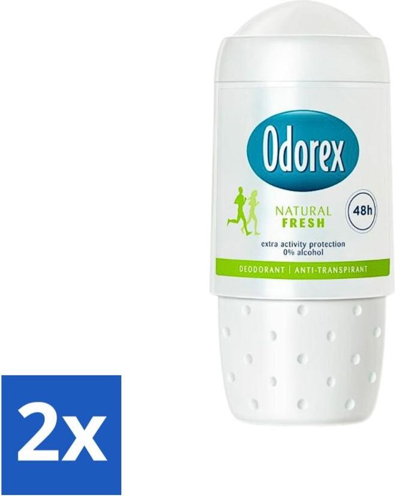 Odorex - Deoroller - Natürlich Frisch - Frisch & Natürlich - 50 ml - Vorteilspack - 2 Stücke