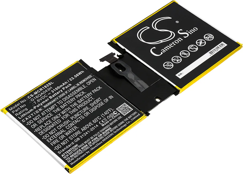 Batteria Compatibile Microsoft Surface Go 1824 G16QA043H | TECHTEK