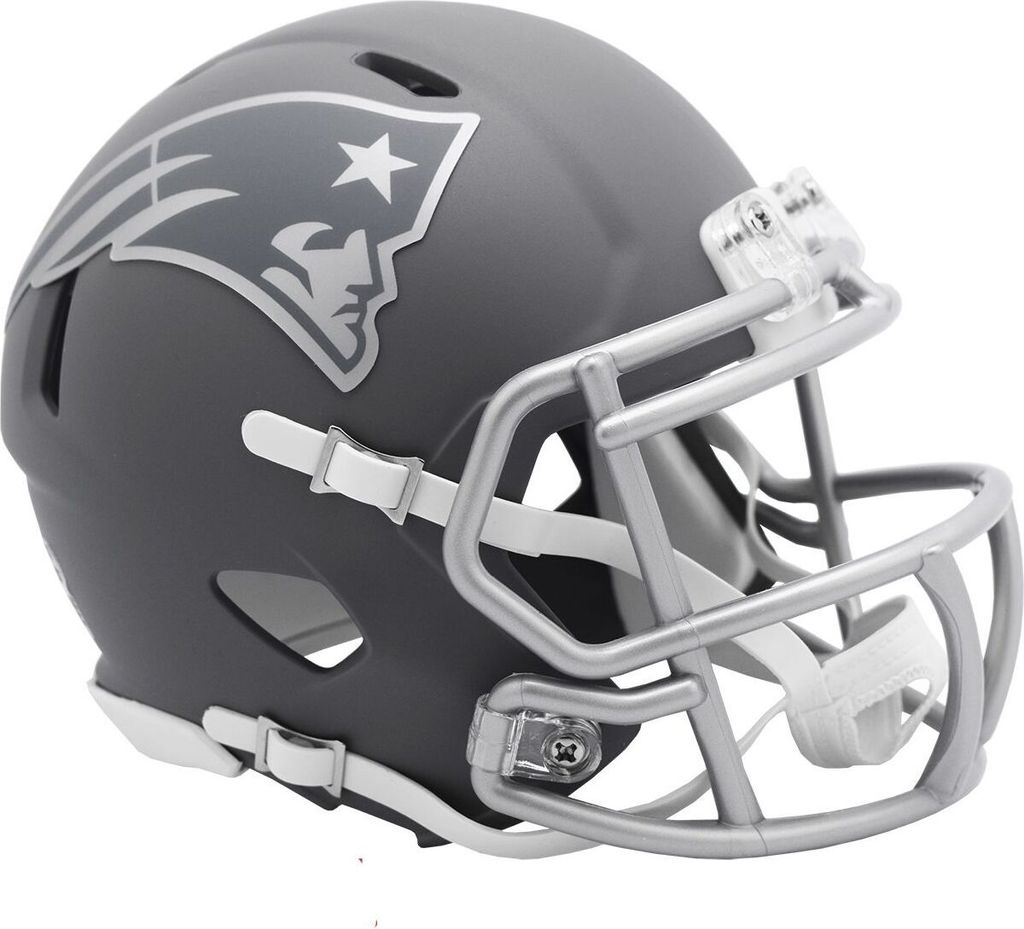 Riddell Speed Mini Football Helm SLATE New England Patriots