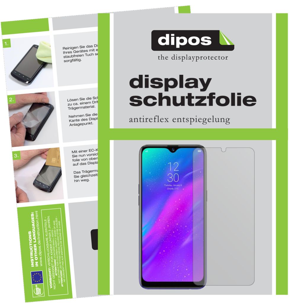 2x Schutzfolie für Oppo Realme 3 Pro matt Displayschutzfolie Display Schutz