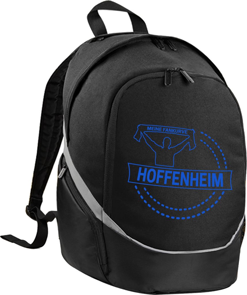 multifanshop Rucksack - Hoffenheim - Meine Fankurve, schwarz, Größe one size