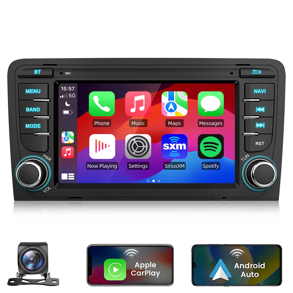 Autoradio Audi A3 S3 RS3 8P Android 15 CarPlay Auto - 2+64GB GPS