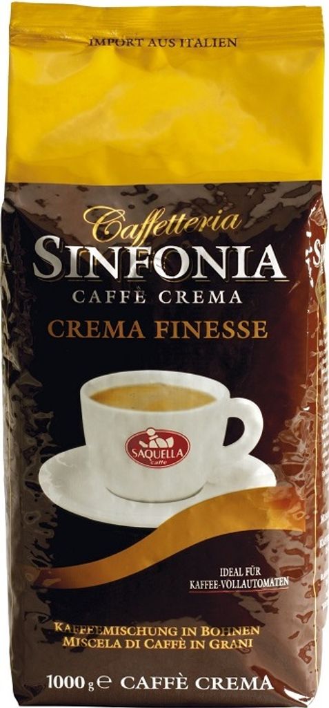Caffe Sinfonia Caffe Crema Finesse 1Kg Bohnen | Saquella