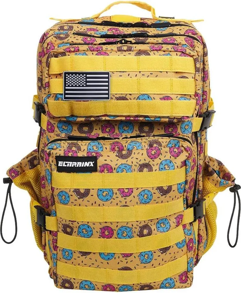 Sac à dos de randonnée et fitness 45L Jaune - Grand format voyage V1
