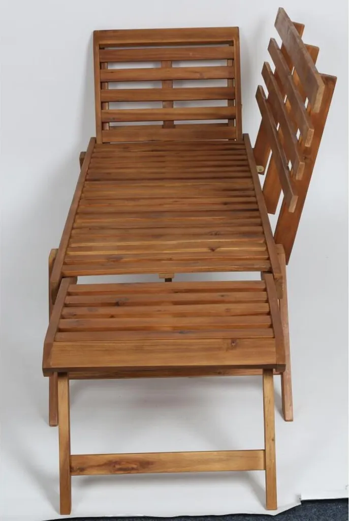 Banc Pliable Acacia 196cm - Solution gain de place pour Jardin - 6