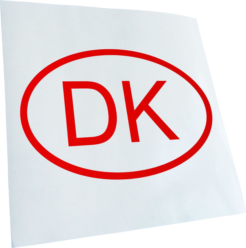 Kiwistar - Autoaufkleber - Dänemark DK Heckscheibe - Aufkleber für Auto Kfz Fahrrad, LKW, Truck Mofa