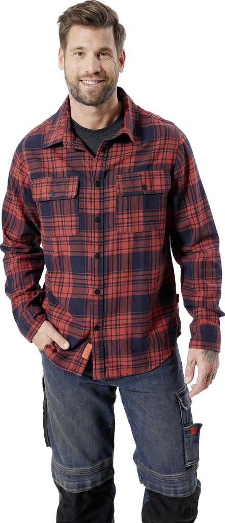 HERO by John Medoox HARRY Herren Hemd Regular Fit L red check