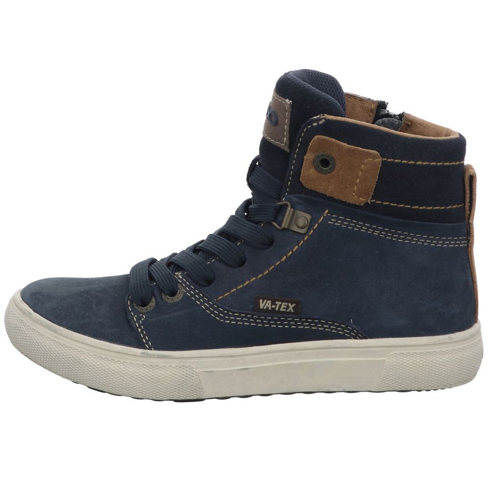 Vado Bosse Kinderschuhe Jungen Schnürstiefel Stiefel Blau Freizeit, Schuhgröße:39 EU