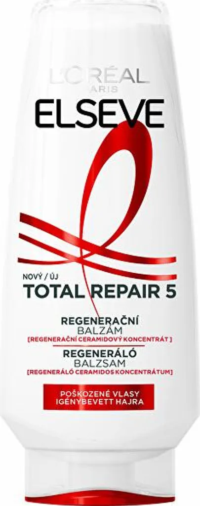 Soin cheveux abîmés L'Oréal Total Repair 5 Baume régénérant - 300ml