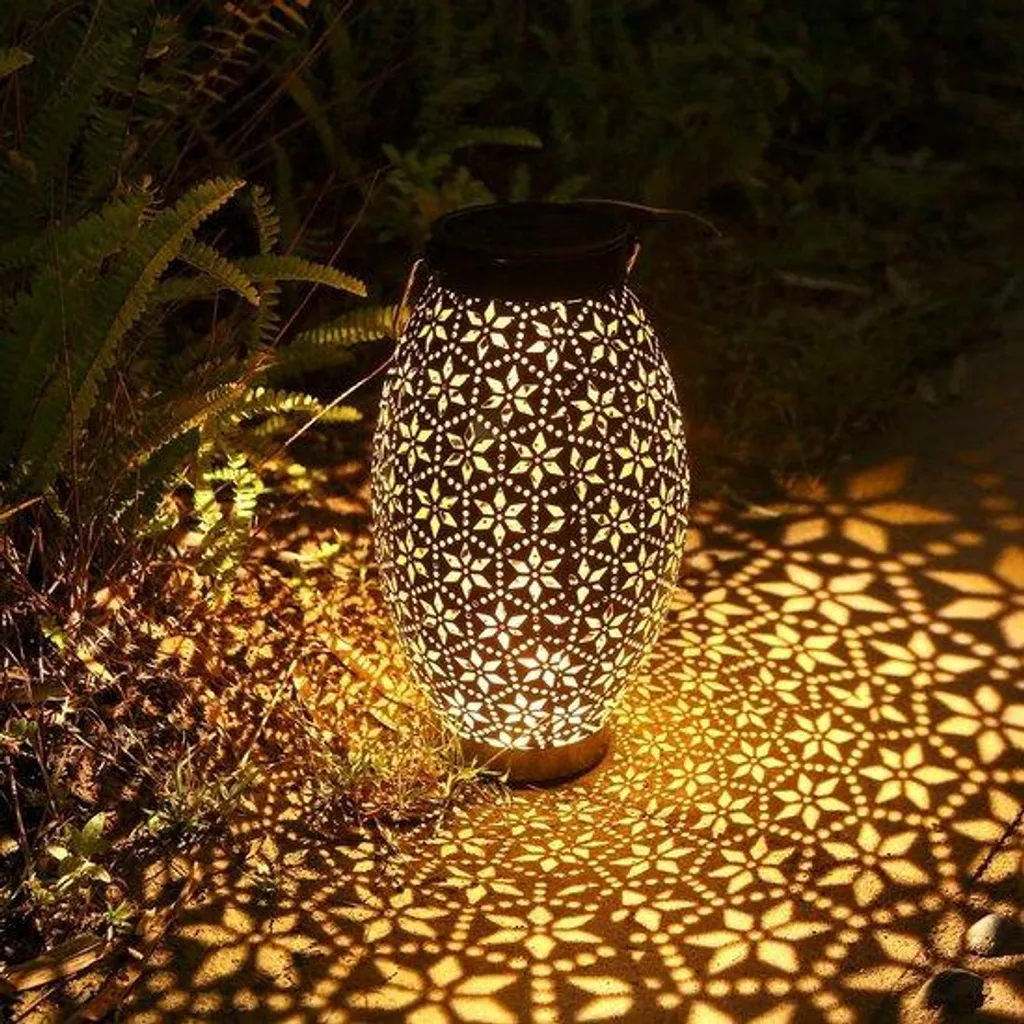 Éclairage solaire pour treillis et pergola Luxe - Ambiance de jardin