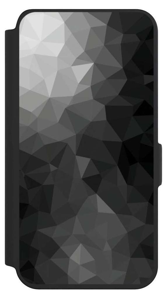 NIVOCASE Klapphülle für Samsung Galaxy S24 Handyhülle aus Kunst Leder NIVOflip schwarz Mosaik Muster Tarnmuster