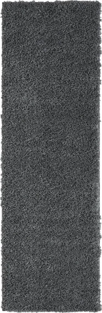 Tapis de couloir My Shaggy gris 80x250 cm - Chemin de tapis grand format