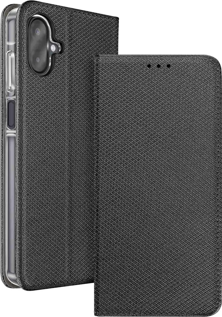 Custodia Professionale Avizar Galaxy A07 Nero - Portafoglio e Stand