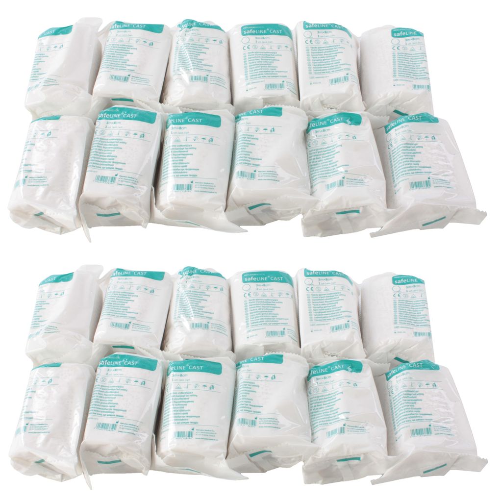 SEVICO Gipsbinden Babybauch Rollen 24er Set - 24x Gips Produktbild 