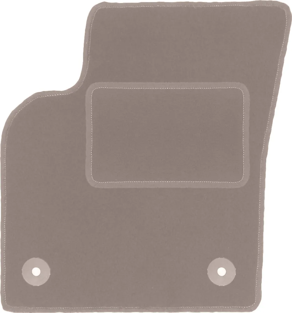 Tappetino Guida Velluto Beige Volvo S40 II 2004-2012 - Qualità Premium