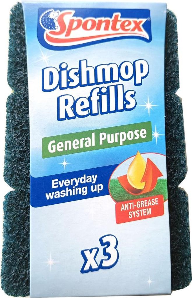 Spontex Dishmop Allzweck-Nachfüller, General Purpose 3 Stück