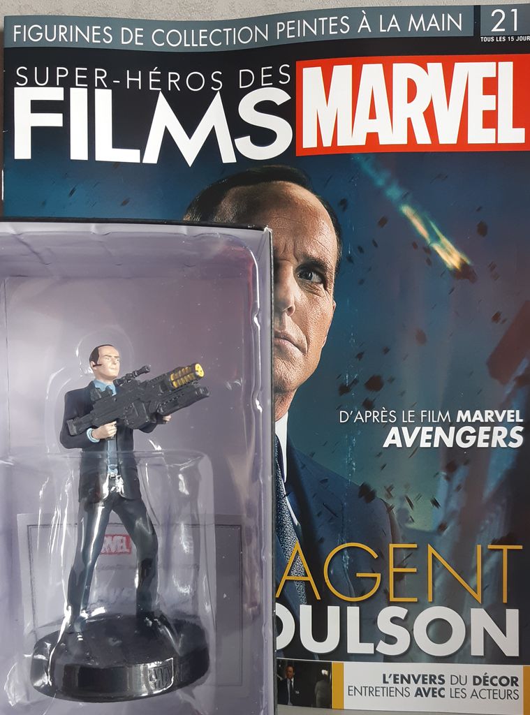 MARVEL MOVIE COLLECTION #21 Agent Coulson Figurine (Avengers Assemble) EAGLEMOSS französisches Magazin