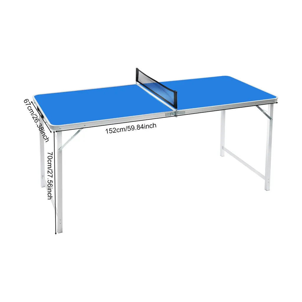 Table de ping-pong pliable portable compacte avec structure renforcée - 4