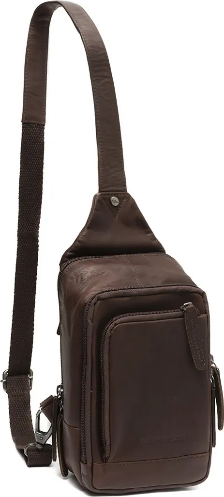 Sac en bandoulière Riga The Chesterfield Brand en cuir marron foncé