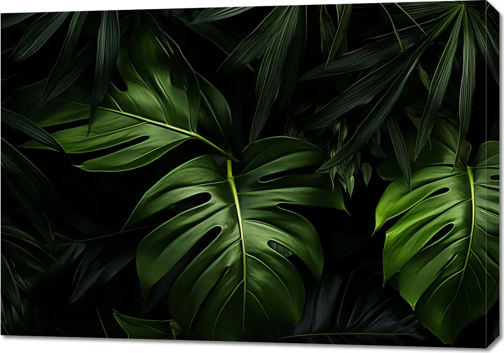 Décoration Murale Image 100x70 cm Murmures verts - Toile Design Nature