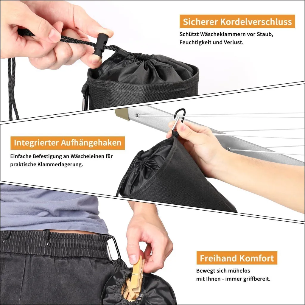 Housse de protection pour séchoir parapluie anti-UV en Oxford 600D durable