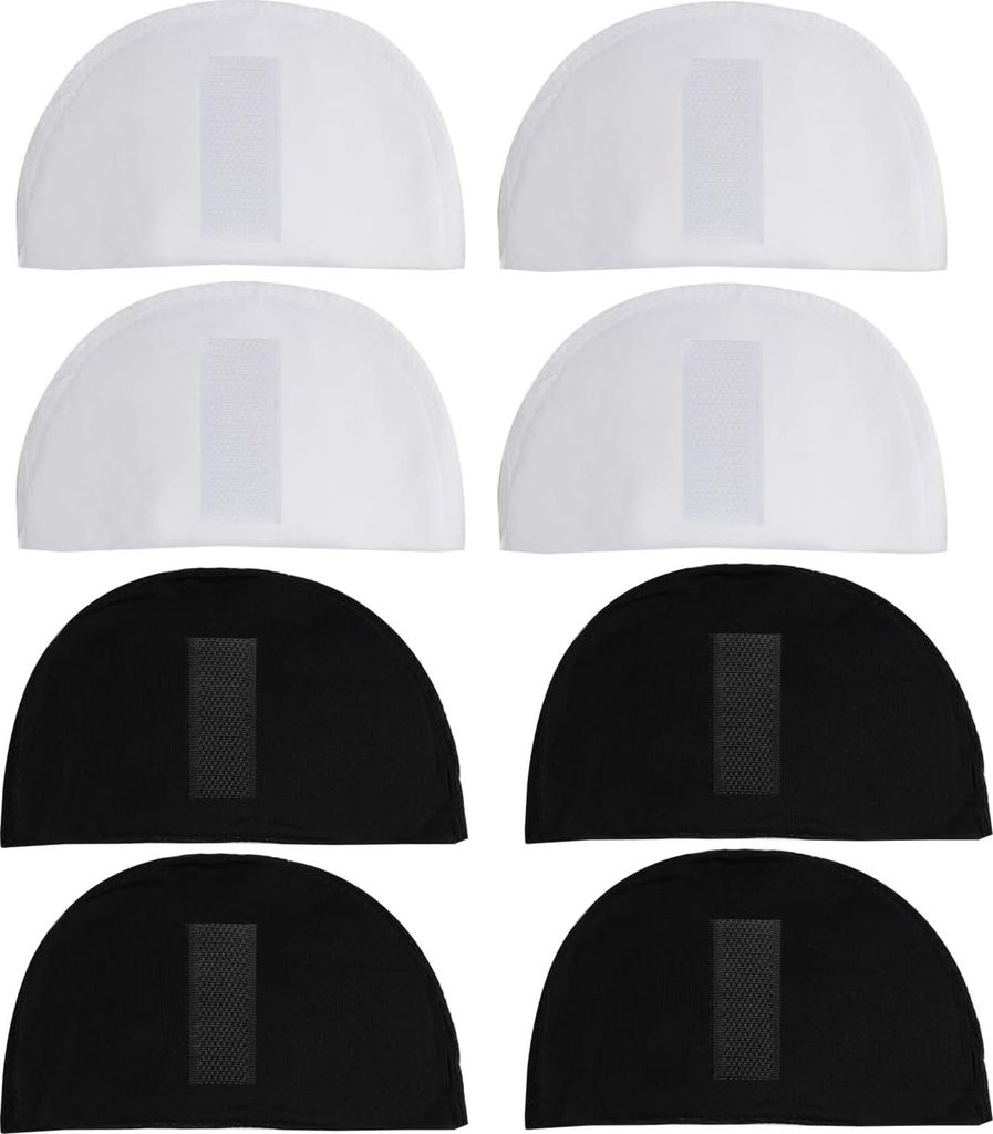 4 Paar Hochwertige Damen-Schulterpolster - Atmungsaktive Schwammkissen für Schulterverstärkung und Kleidungsanpassung - Weiß und Schwarz (1,5 cm)