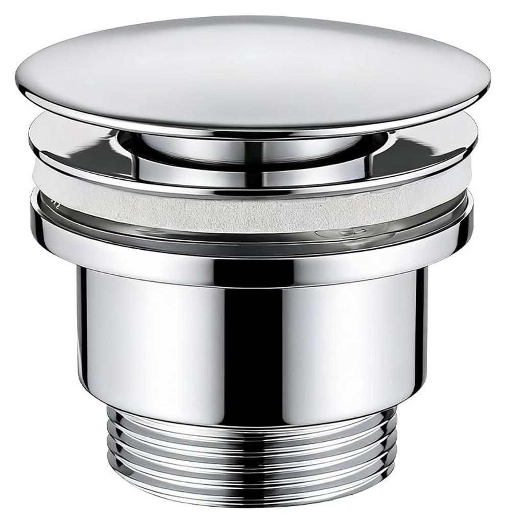 Ablaufstopfen mit Pop-up-Funktion – Edelstahl 304 & Messingmechanismus – Universell geeignet für 32/38/40 mm Waschbecken – Inklusive Siphon ...