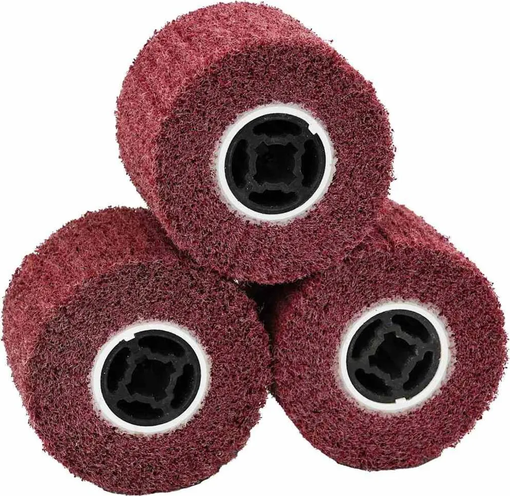Rouleaux abrasifs anti-encrassement en fibre synthétique x3