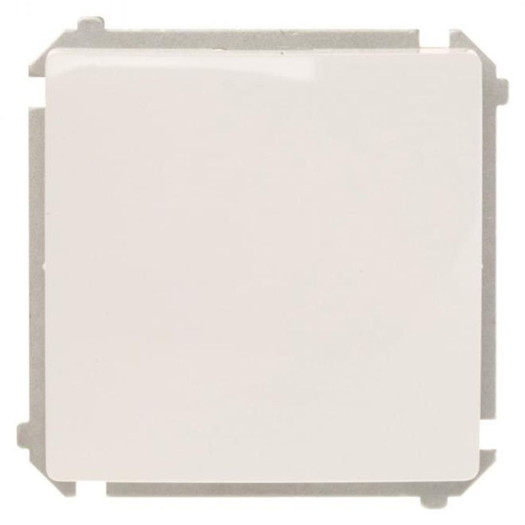Interrupteur unipolaire 10AX 250V sans marquage blanc Image du produit 