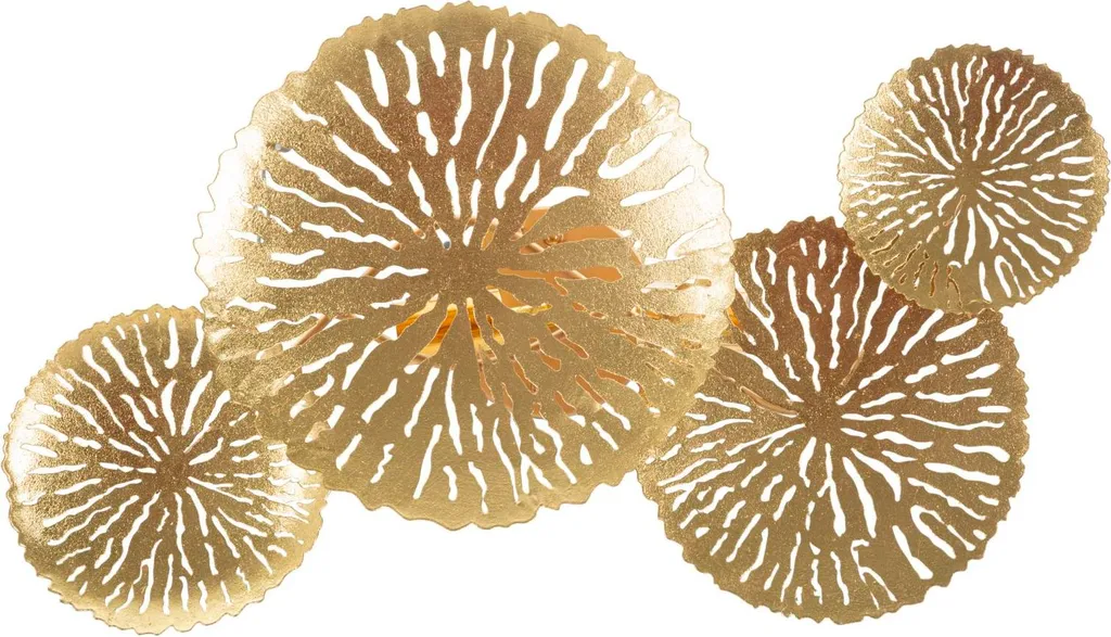 Applique Murale Dorée 2 Lampes E14 Dishi Plus pour Éclairage de Salon