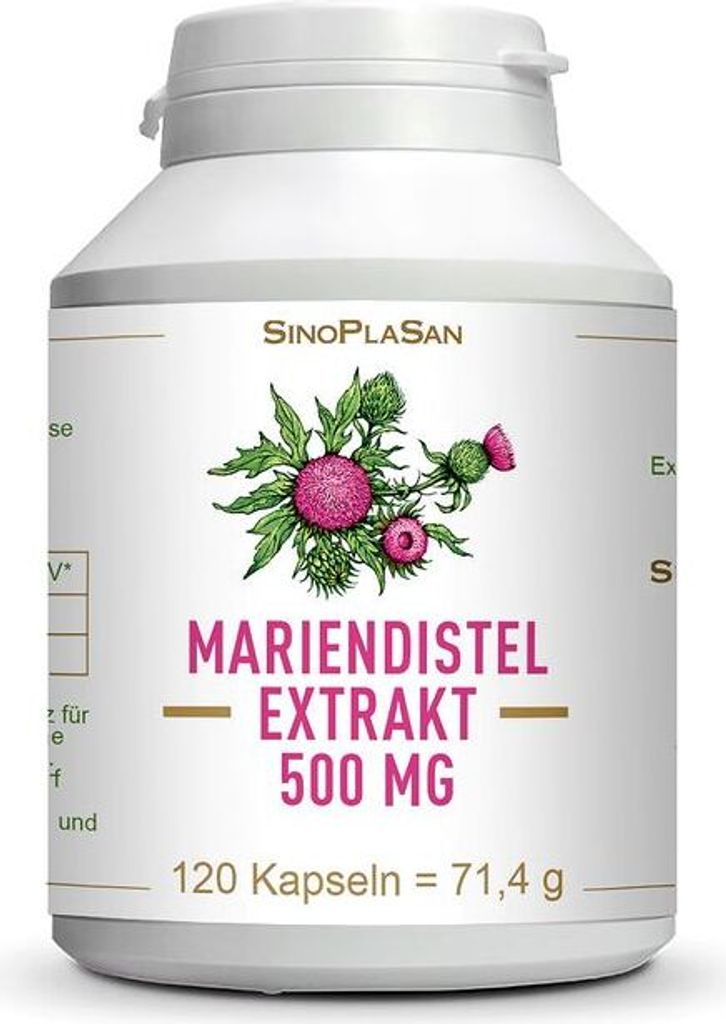 Estratto di cardo mariano 500 mg Mono Capsule 120 Capsule Immagine del prodotto 