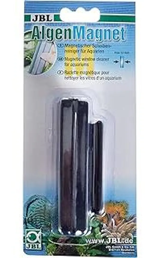 JBL Magnete pulitore per vetri 61292, per vetri di acquari, JBL Magnete per alghe, M