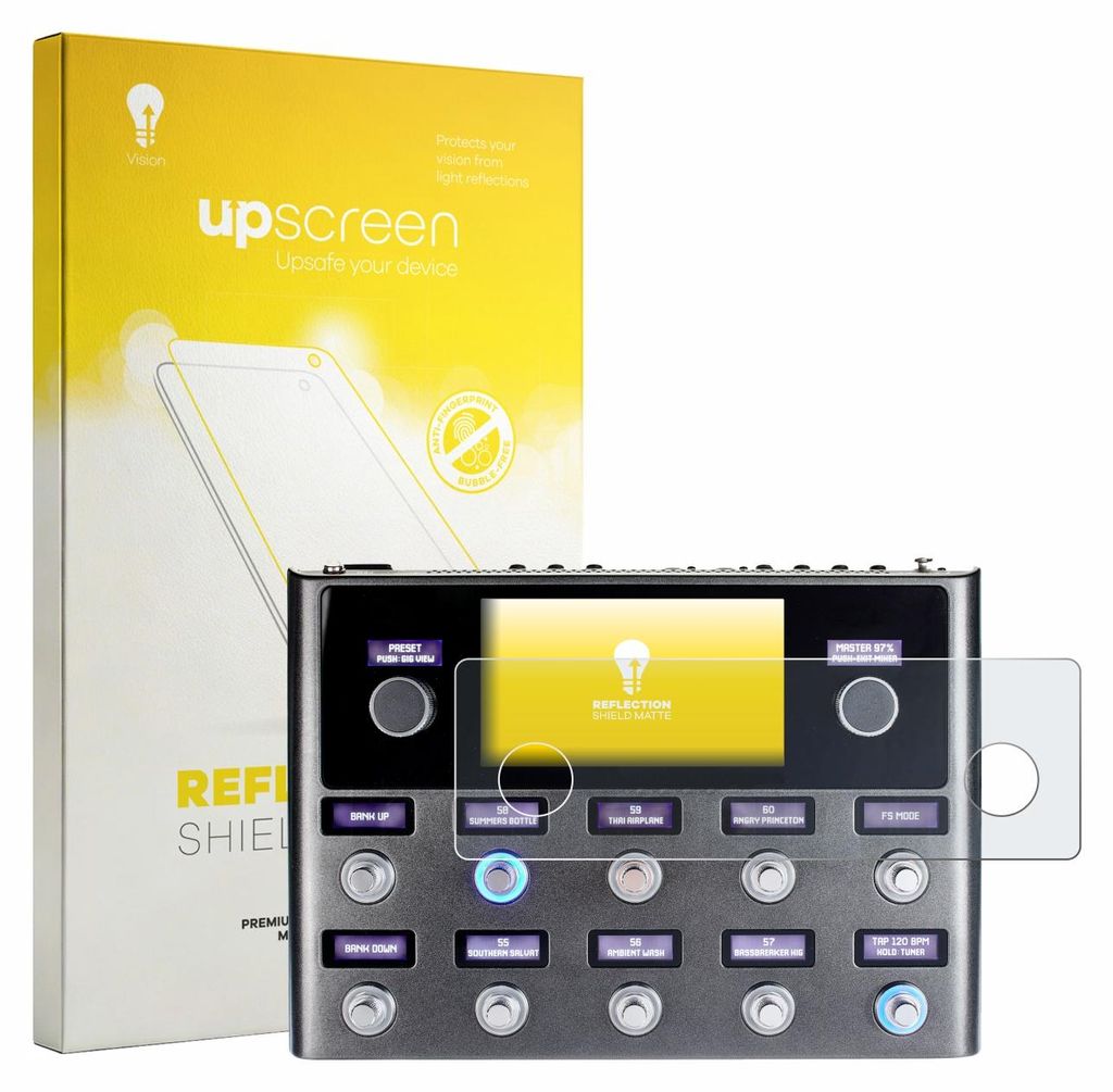 upscreen Schutzfolie für Fender Tone Master Pro Displayschutz Displayschutzfolie Folie Matt Entspiegelungsfolie
