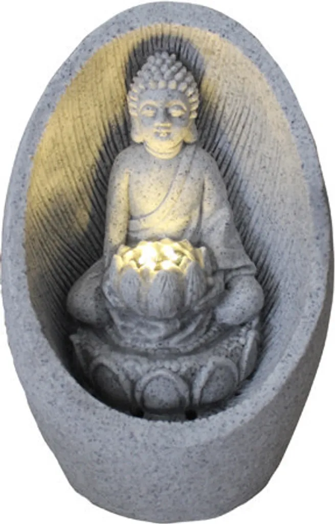 Fontaine Bouddha d'intérieur pour coin relaxation et méditation zen