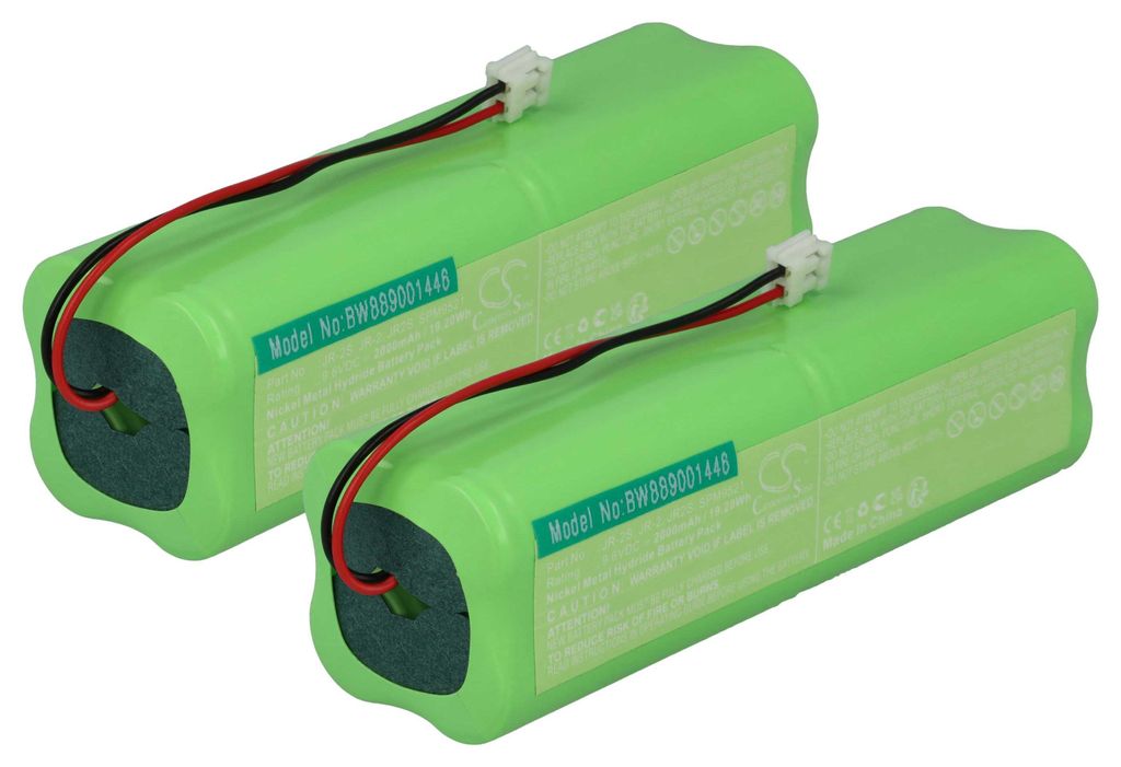 vhbw 2x Akku kompatibel mit Spektrum XP9303, XP9103, XP9503 Drohne Controller (2000 mAh, 9,6 V, NiMH)