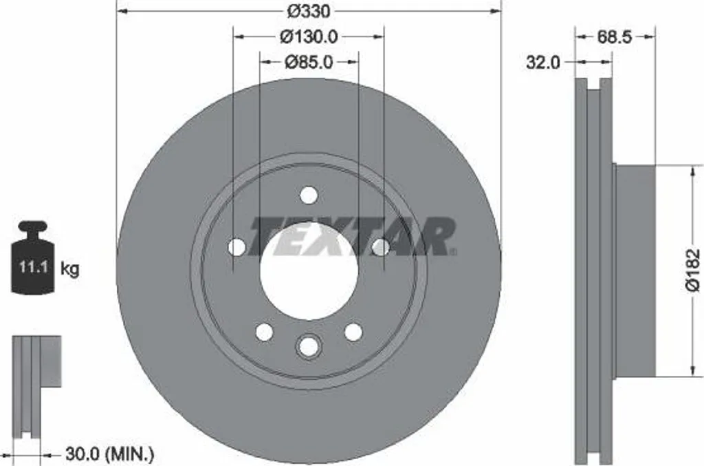Disque de frein 92121605 contre les vibrations de freinage Cayenne