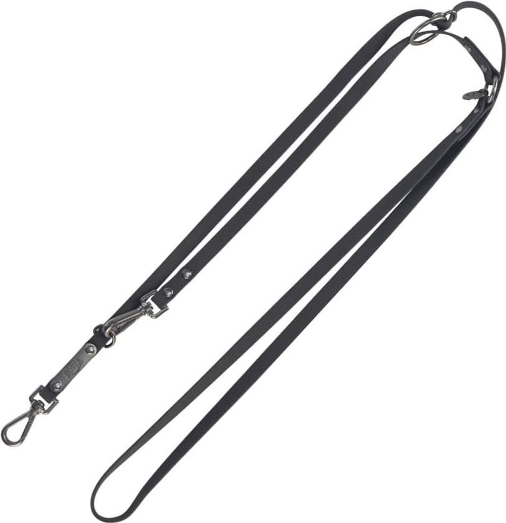 Verstellbare PVC-Hundenleine in Schwarz - Citystyle - 200x13 cm Hundenleine