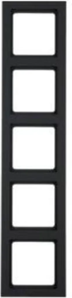 Plaque Berker Q.3 10156096 Anthracite 5 Postes : Alignement Mural Parfait