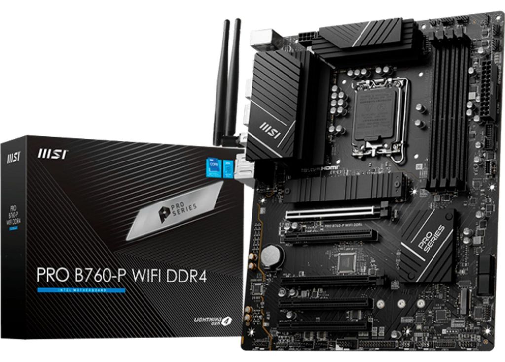 Msi Pro B760-P Wifi Ddr4 (1700) (D) Produktbild 
