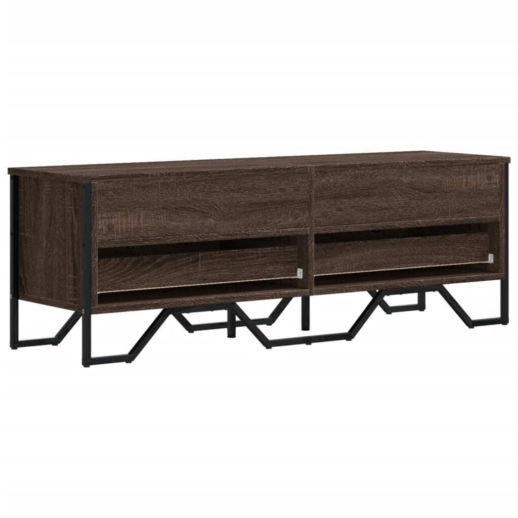 vidaXL TV-Schrank Braun Eichen-Optik 122x34x41 cm Holzwerkstoff