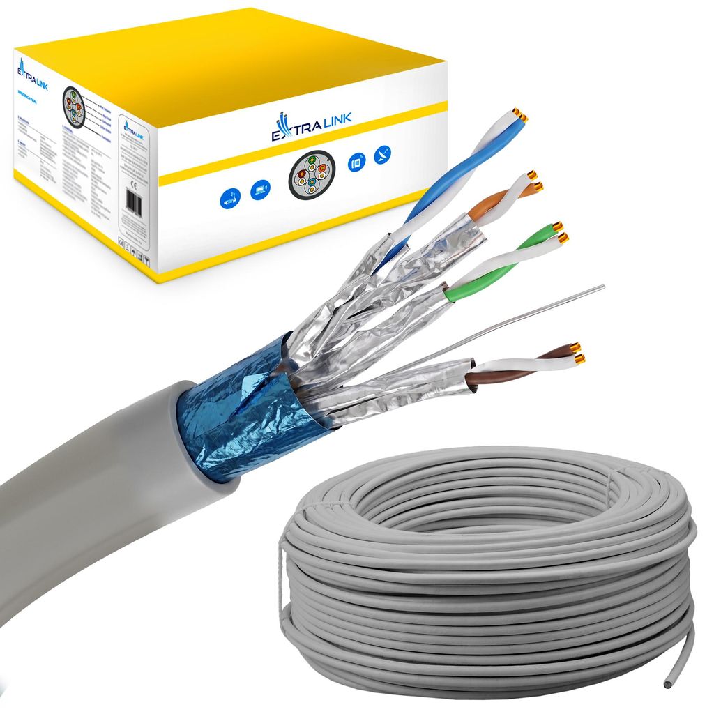 Extralink Cavo di Rete CAT6A F/FTP 305 m Rame 10 Gb/s Immagine del prodotto 