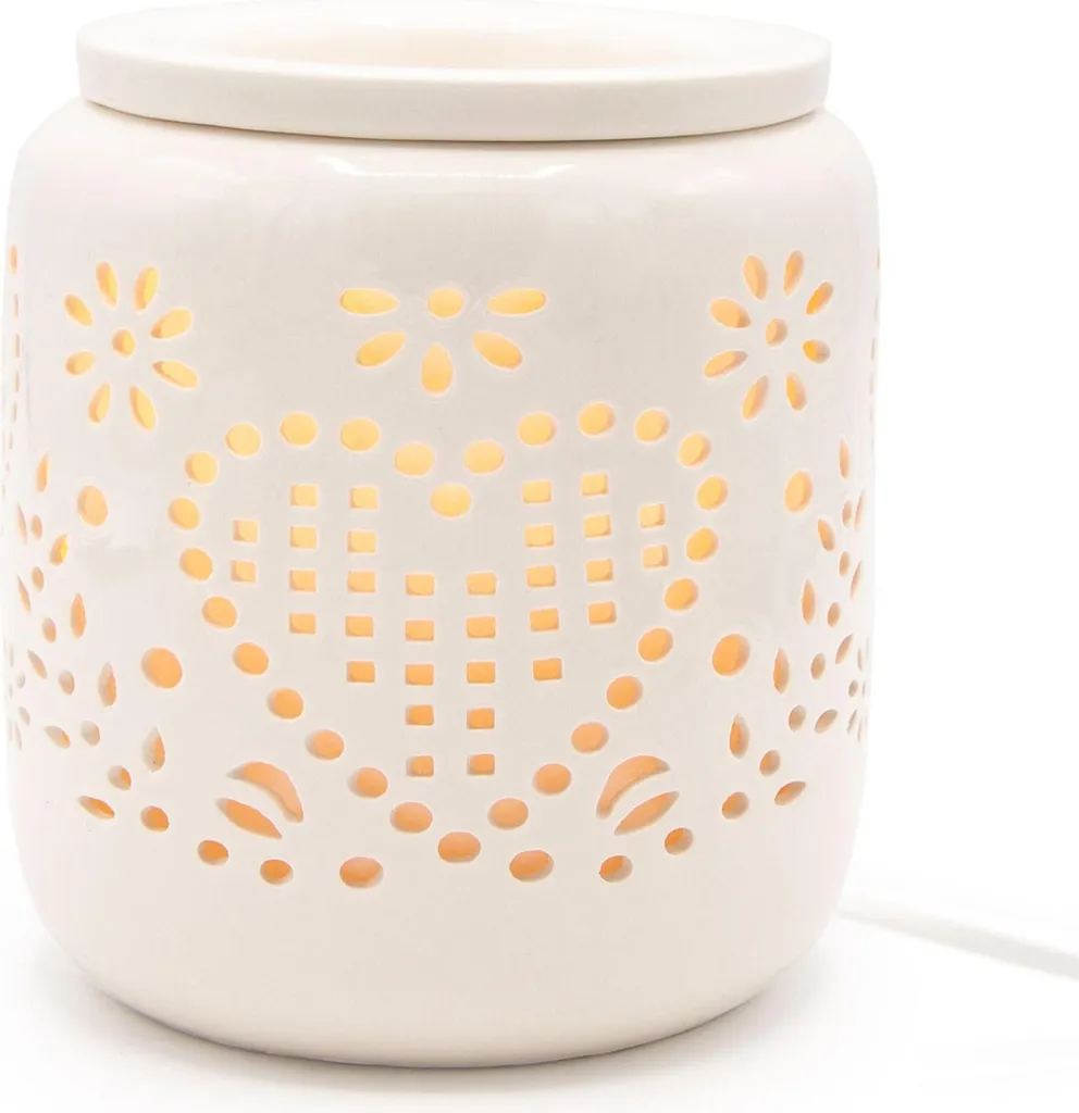 Lampe à parfum électrique sécurisée en céramique design cœur élégant